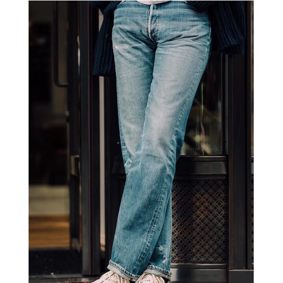 Vintage 501 Levi's button fly Straight Leg Jeans MADE IN USA - Picture 10 of 17